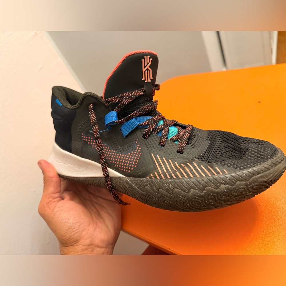 Nike Kids Black and Blue Athletic Shoes